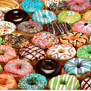 Donuts Christmas wallpaper