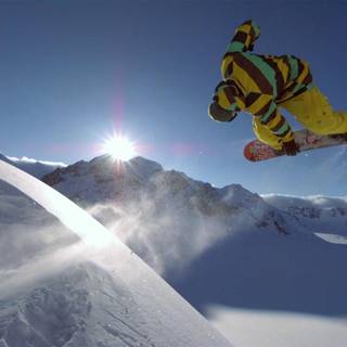 Computer snowboarding wallpaper