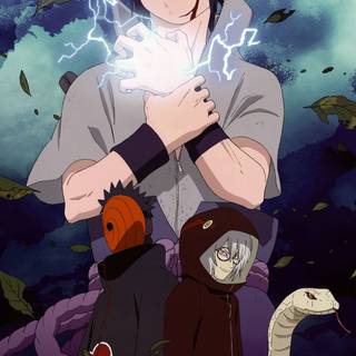 Naruto and Sasuke adult phone wallpaper