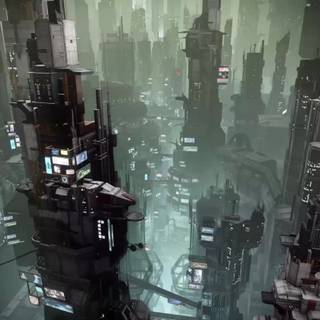 Anime cyber wallpaper