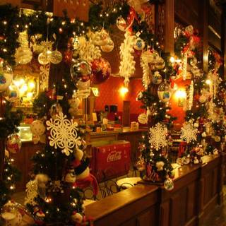 Laptop Christmas aesthetic wallpaper