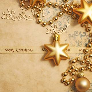 Silver and gold Christmas wallpaper