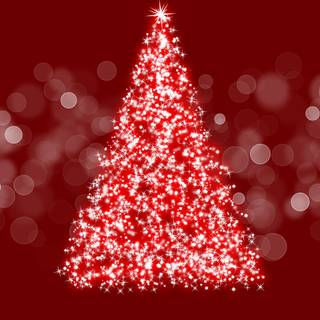 Red and white Christmas wallpaper