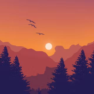 Minimal mountain iPhone wallpaper