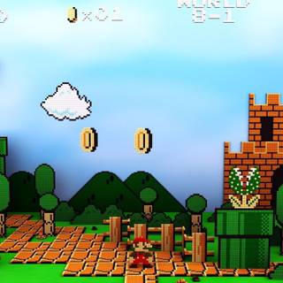 Retro games landscape wallpaper