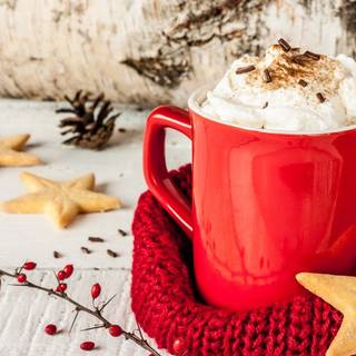 Winter mug wallpaper