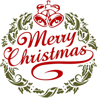 Merry Christmas words wallpaper