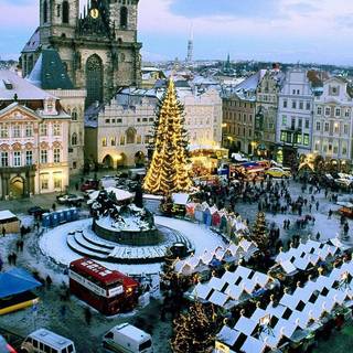 Christmas cathedral wallpaper