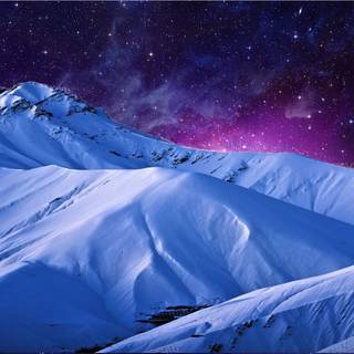 Holiday winter mountain wallpaper