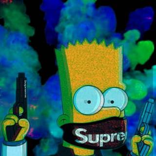 Trippy Bart Simpson wallpaper