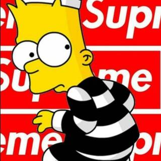 Supreme Bart iPhone wallpaper