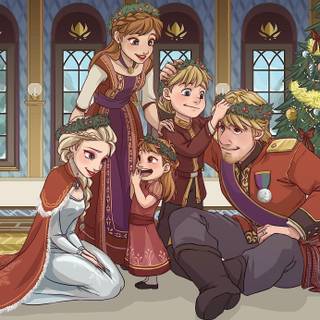 Frozen Christmas Disney wallpaper