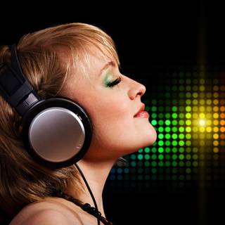 Listening music wallpaper