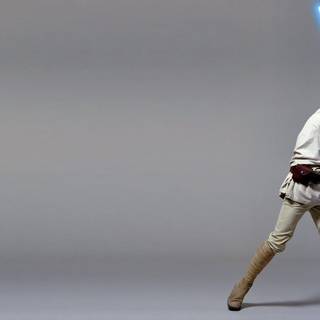 Luke Skywalker blue lightsaber wallpaper