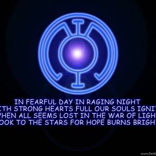 Blue Lantern logo wallpaper