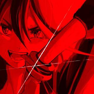 Black and red anime wallpaper