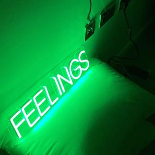 Aesthetics green neon wallpaper