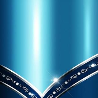 Blue and silver wallpaper
