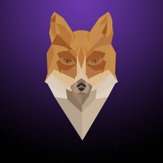 Purple fox wallpaper