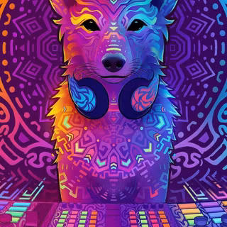 Purple fox wallpaper