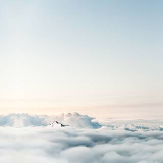 Anime white sky wallpaper