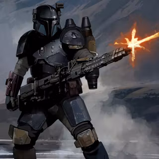 The Mandalorian art 2021 wallpaper