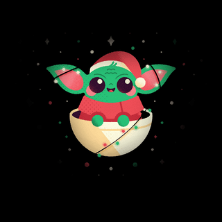 Mandalorian and Baby Yoda Christmas wallpaper