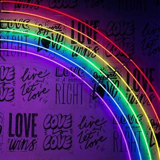 iPhone 11 neon wallpaper