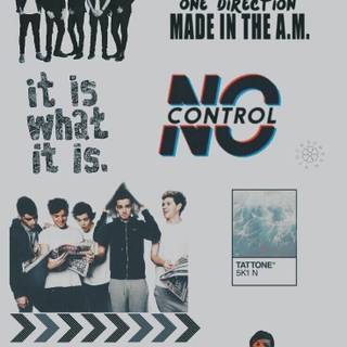 One Direction logo wallpaper