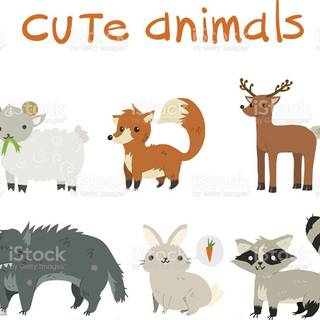 Deer and fox wallpaper