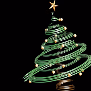 High tech Christmas wallpaper