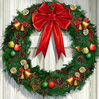 Door Christmas wallpaper