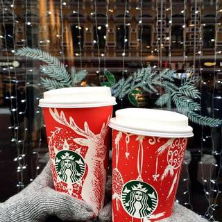 Starbucks Christmas drink wallpaper