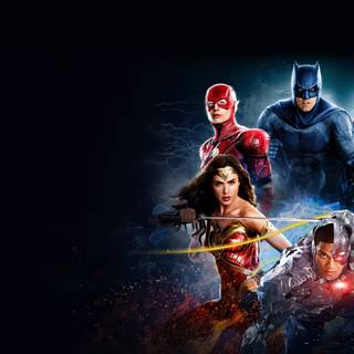 Justice League movie characters wallpaper
