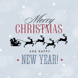 Merry Christmas and Happy New Year wallpaper