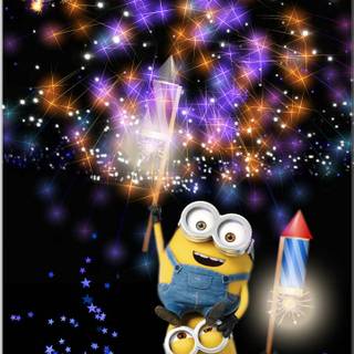 Happy New Year Minion wallpaper