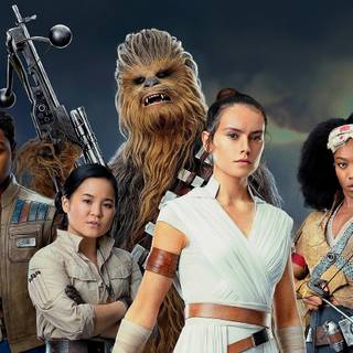 Star Wars film characters wallpaper