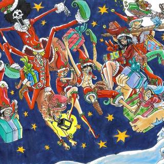 One Piece Merry Christmas wallpaper