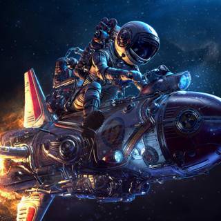 Rocket ship wallpaper