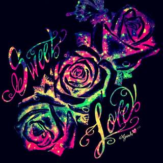 Neon girly wallpaper