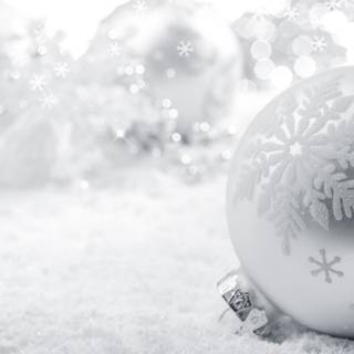 HD white Christmas wallpaper