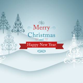 Happy New Year snow wallpaper