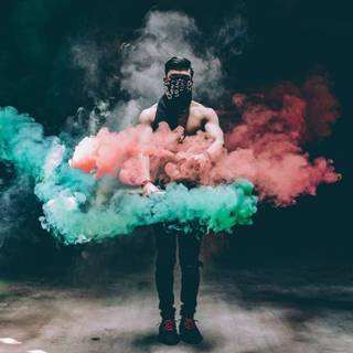 Smoke grenade wallpaper