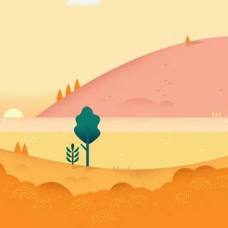 Android orange wallpaper