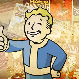 Vintage propaganda wallpaper