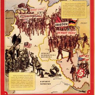 Vintage propaganda wallpaper