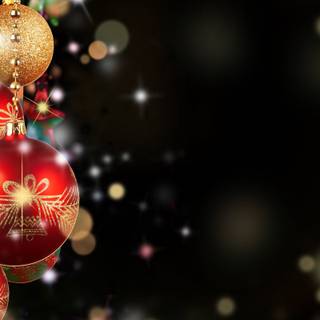 Red and black Christmas wallpaper