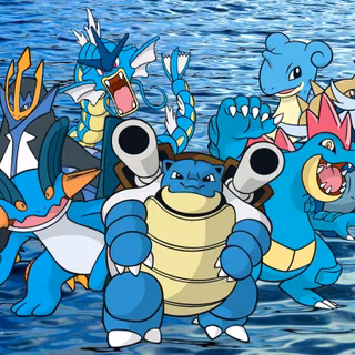 Water type Pokémon wallpaper