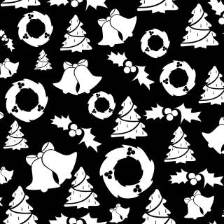 Christmas logo black and white wallpaper