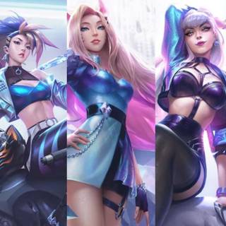 KDA All Out Ahri wallpaper